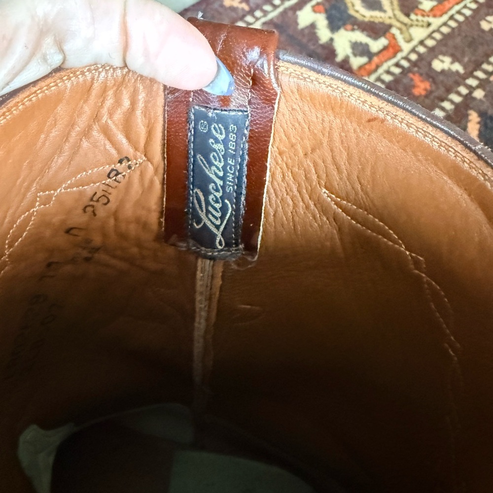 Lucchese VINTAGE Men’s size 11D Leather Western Boots - Picture 9 of 9